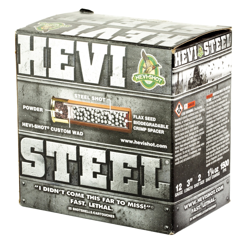 HEVI-Shot HEVI STEEL 12GA 3" #2 25/250 2