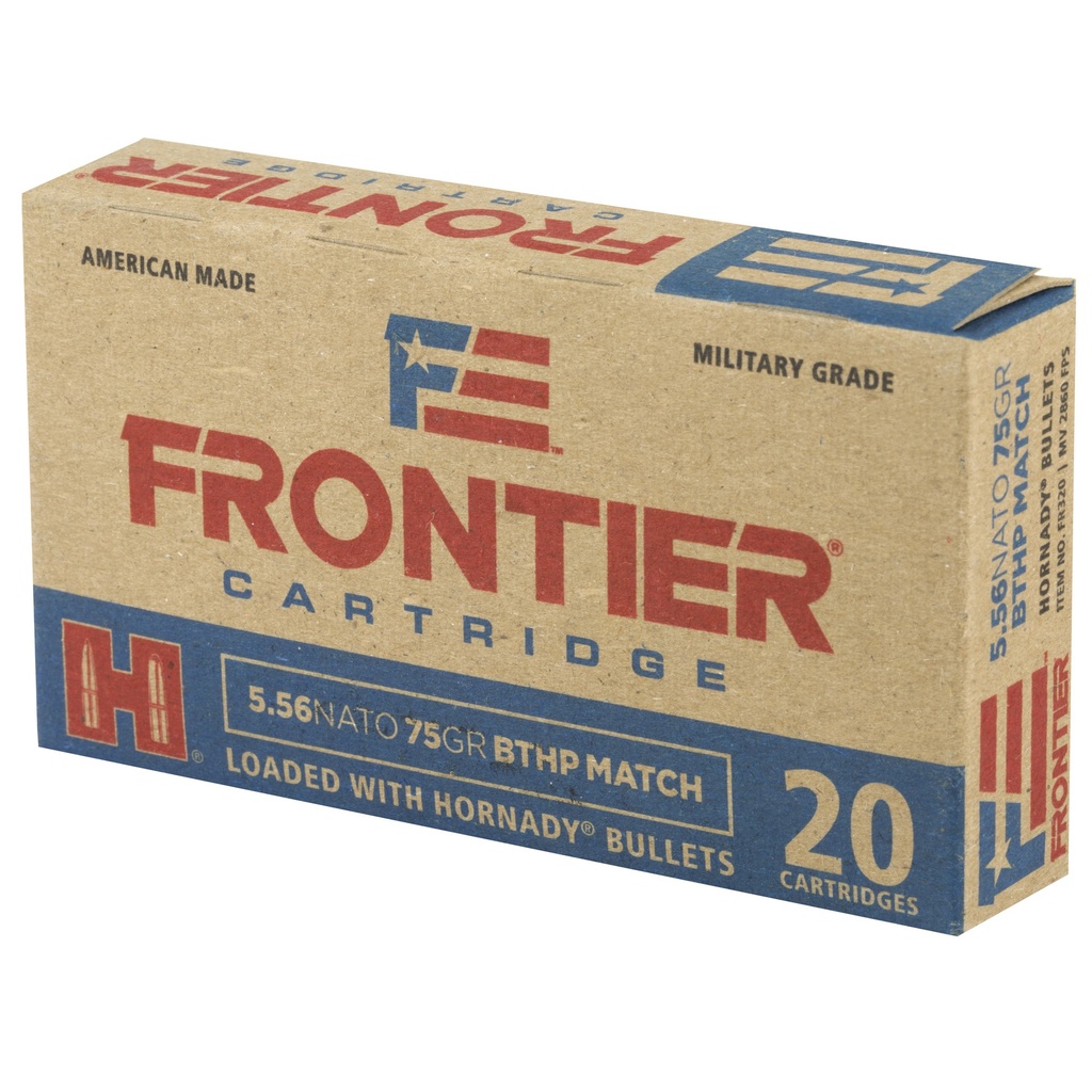 FRONTIER 556NATO 75GR BTHP MTCH 20/5 2