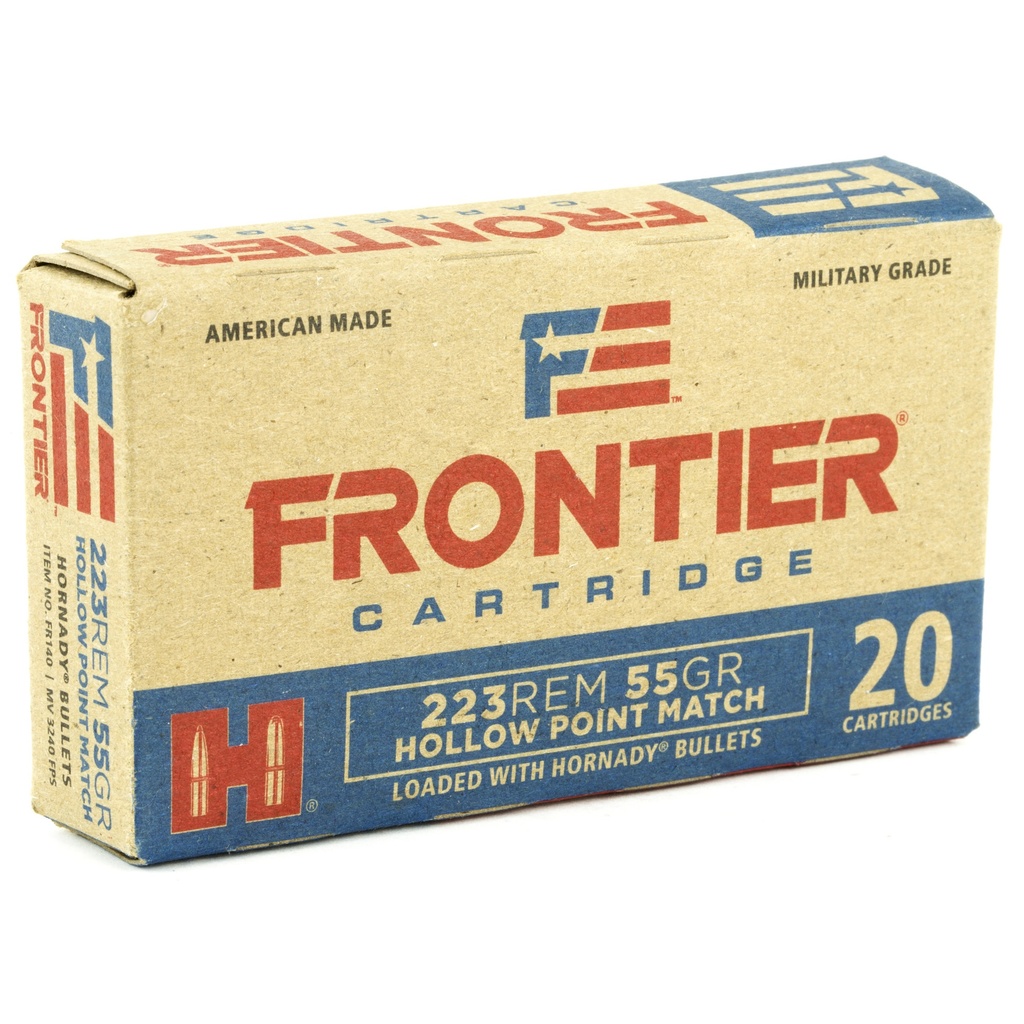 FRONTIER 223REM 55GR HP MATCH 20/500 1