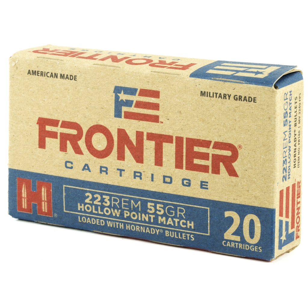 FRONTIER 223REM 55GR HP MATCH 20/500 2
