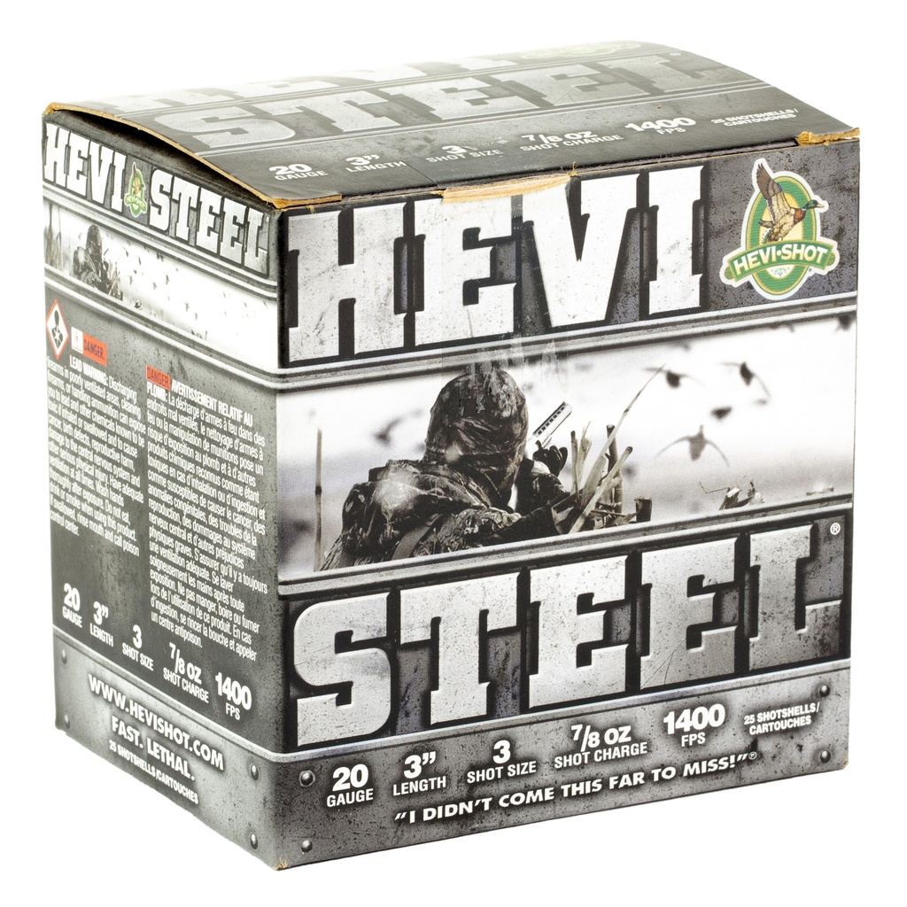HEVI-Shot HEVI STEEL 20GA 3" #3 25/250 1