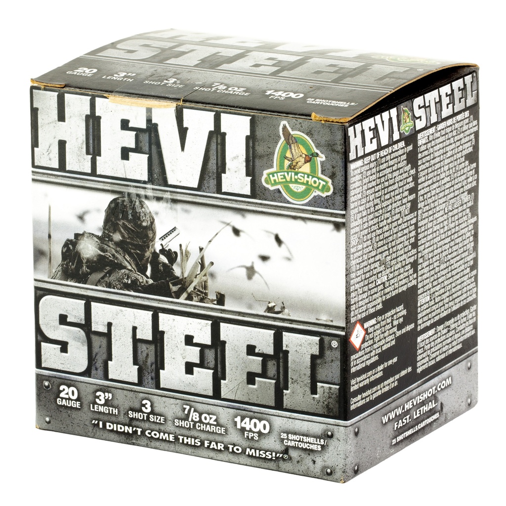 HEVI-Shot HEVI STEEL 20GA 3" #3 25/250 2
