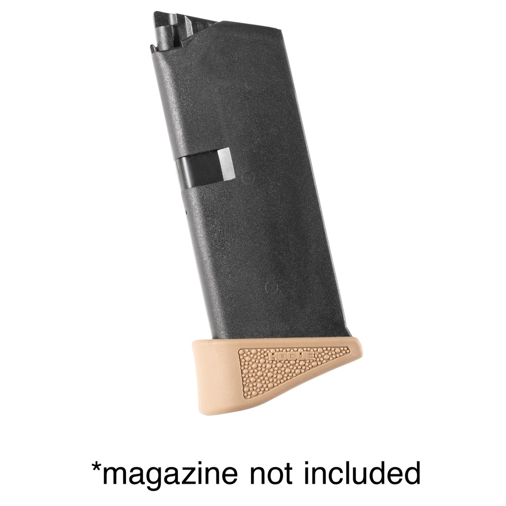 HOGUE 9MM RUB GRP PAD 6RD FDE 1