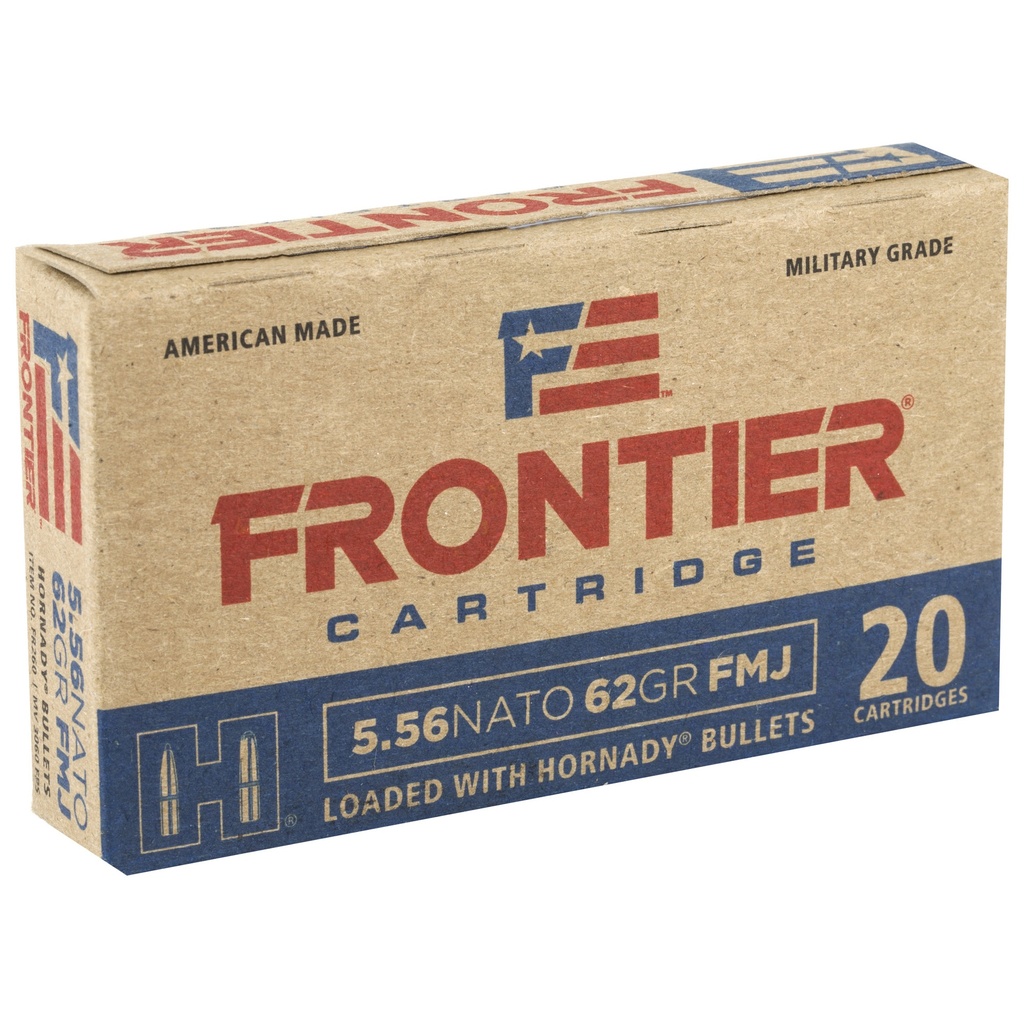 FRONTIER 556NATO 62GR FMJ 20/500 1