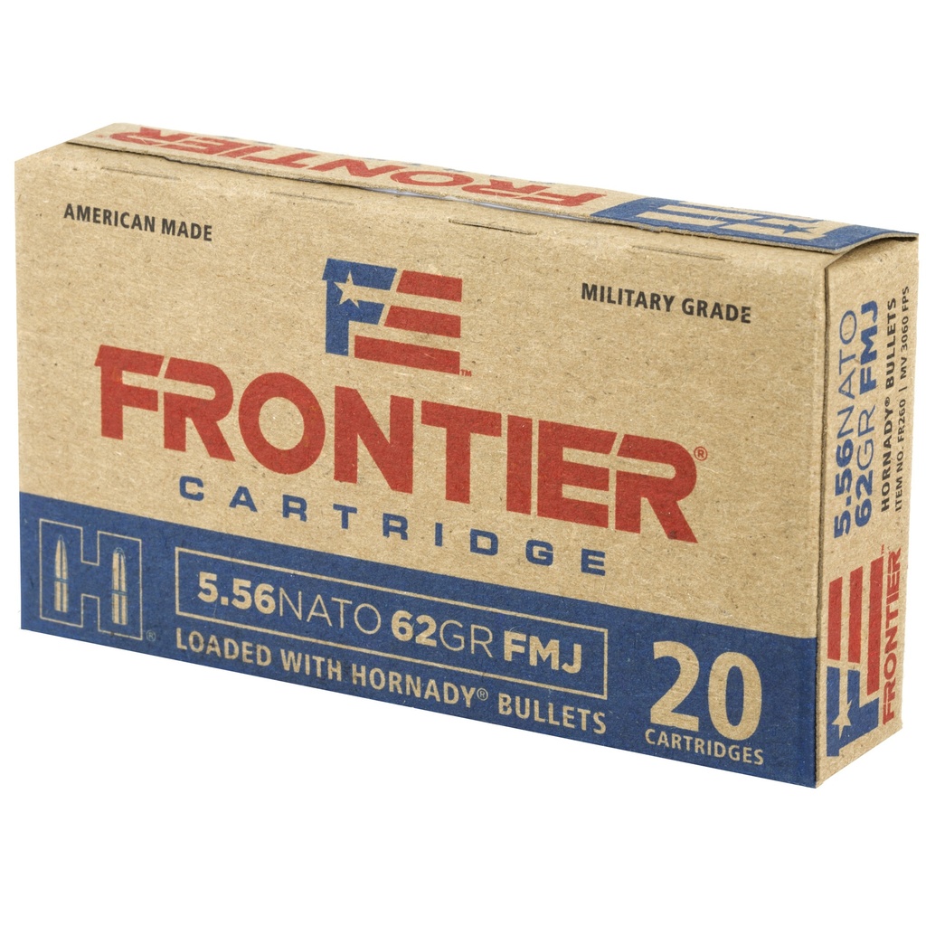 FRONTIER 556NATO 62GR FMJ 20/500 2