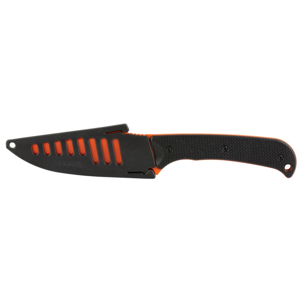 HOGUE EXTRAK XL 3.9" BLK/OR W/SHEATH 2