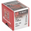 Hornady HRNDY V-MAX 22 CAL .224 55GR 100CT 1
