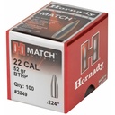 Hornady HRNDY MATCH 22CAL .224 52GR 100CT 2