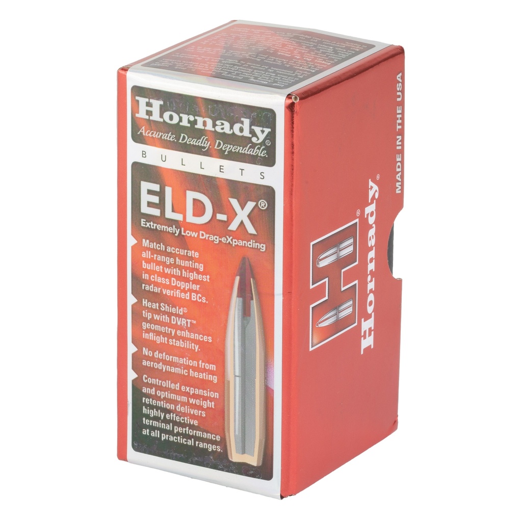 Hornady HRNDY 25CAL .257 128GR ELD-X 100CT 2