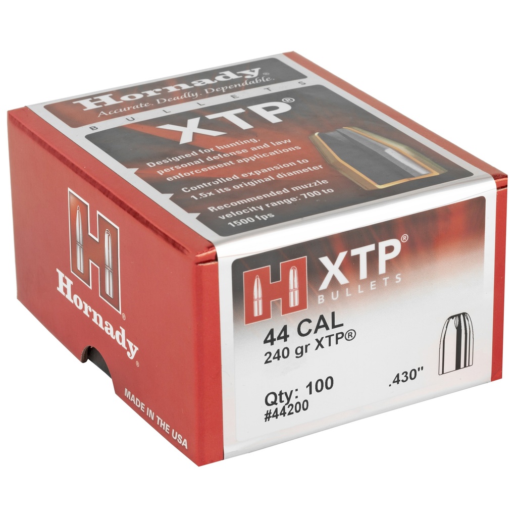 Hornady HRNDY XTP 44CAL .430 240GR 100CT 1