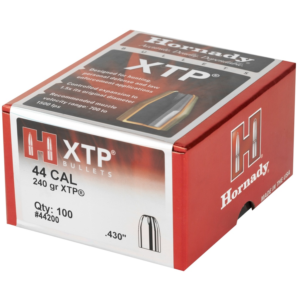 Hornady HRNDY XTP 44CAL .430 240GR 100CT 2