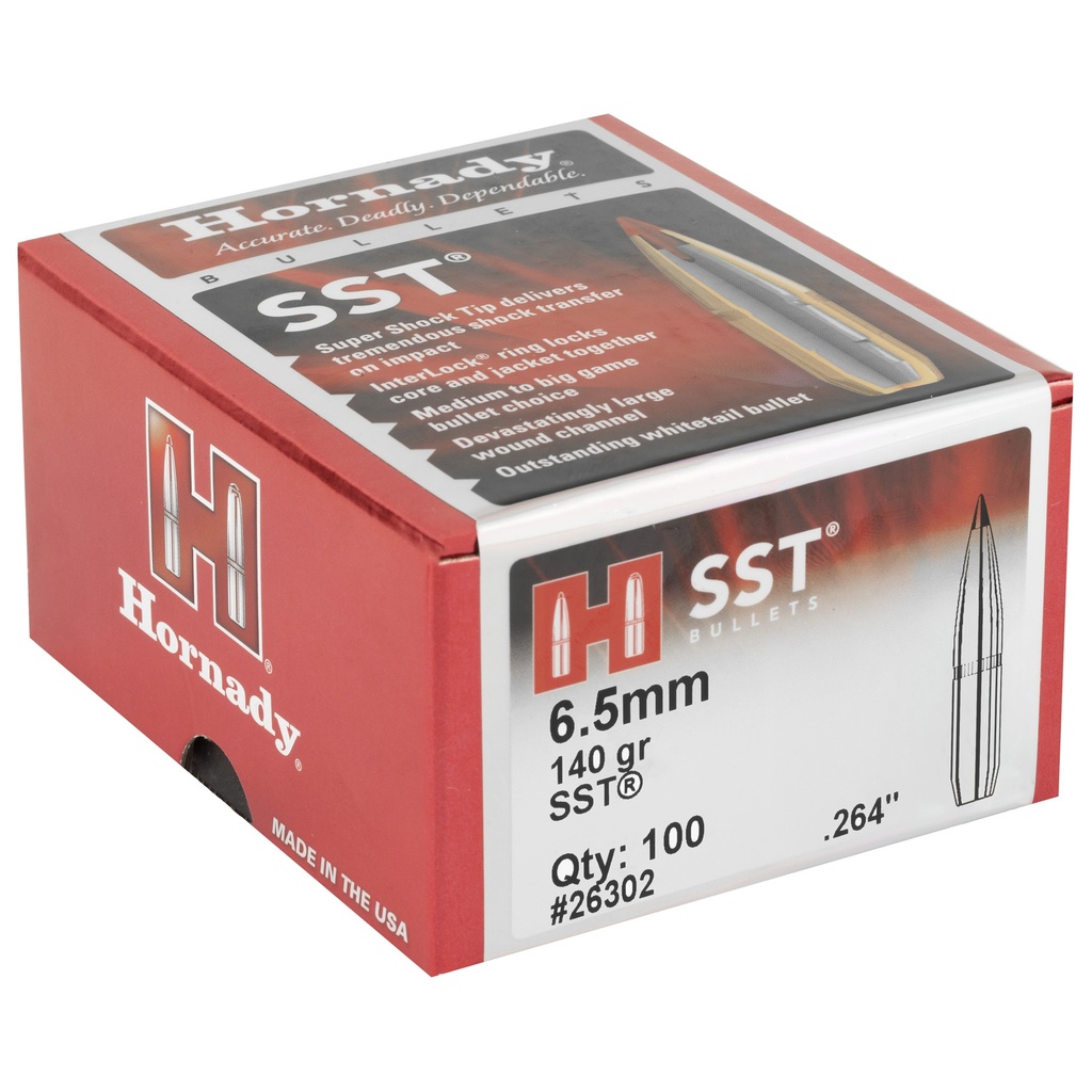 Hornady HRNDY SST 6.5MM .264 140GR 100CT 1