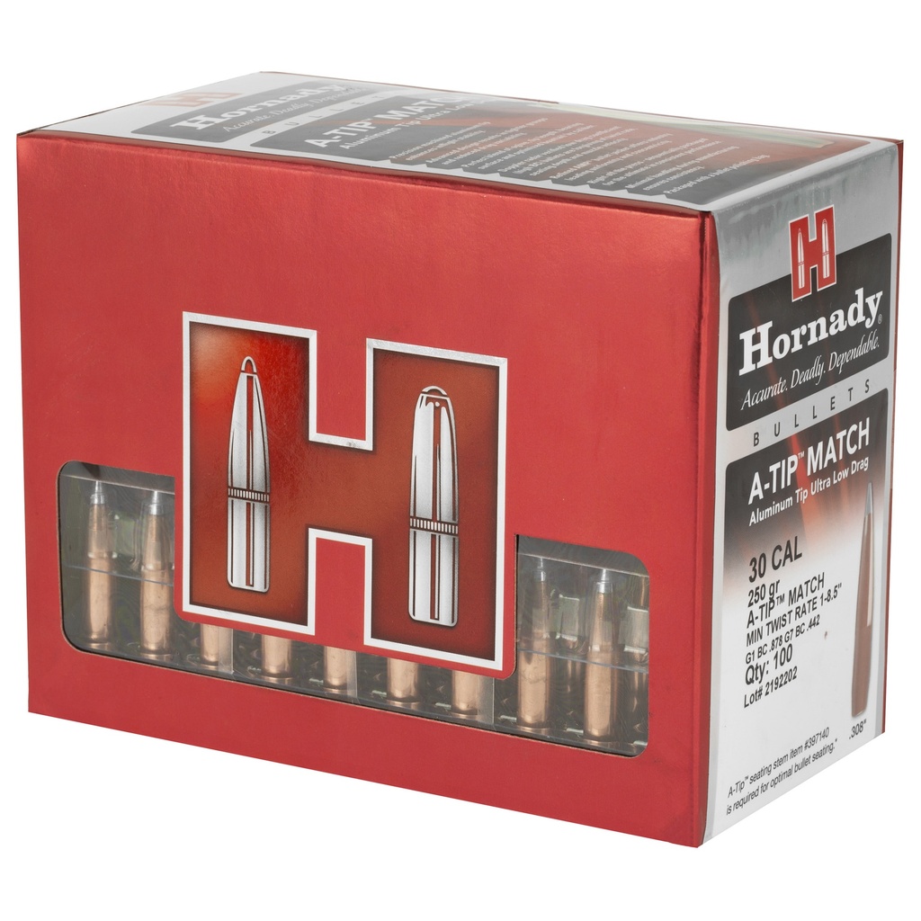 Hornady HRNDY A-TIP 30CAL .308 250GR 100CT 2