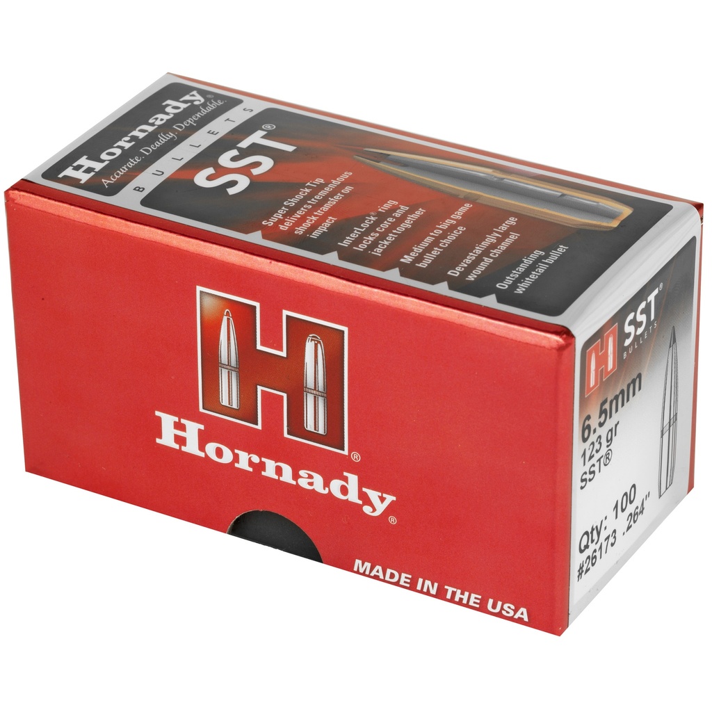 Hornady HRNDY SST 6.5MM .264 123GR 100CT 2