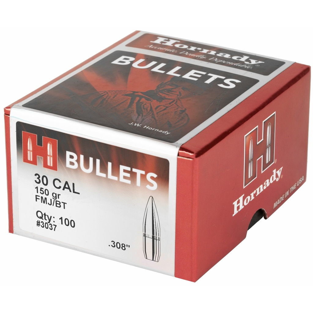 Hornady HRNDY FMJ-BT 30CAL .308 150GR 100CT 2