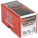 Hornady HRNDY FMJ-RN 9MM .355 115GR 100CT 1