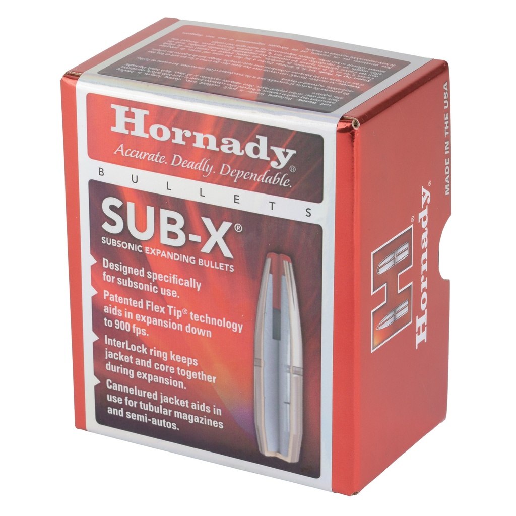 Hornady HRNDY 338CAL .338 307GR SUB-X 50CT 2
