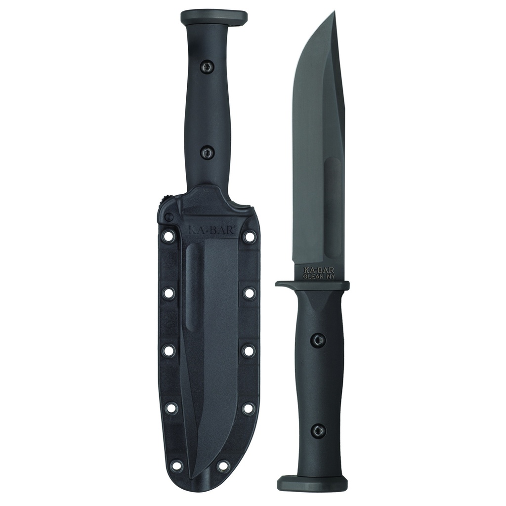 KA-BAR Knives KBAR SLABBY FIXED 6.86" BLK W/SHEATH 1