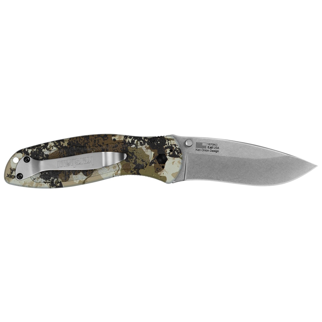 KERSHAW BLUR 3.4" KINGS CAMO STNWASH 1