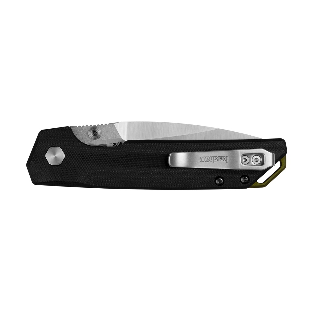 KERSHAW IRIDIUM BUTTON LOCK 3.45" BK 2