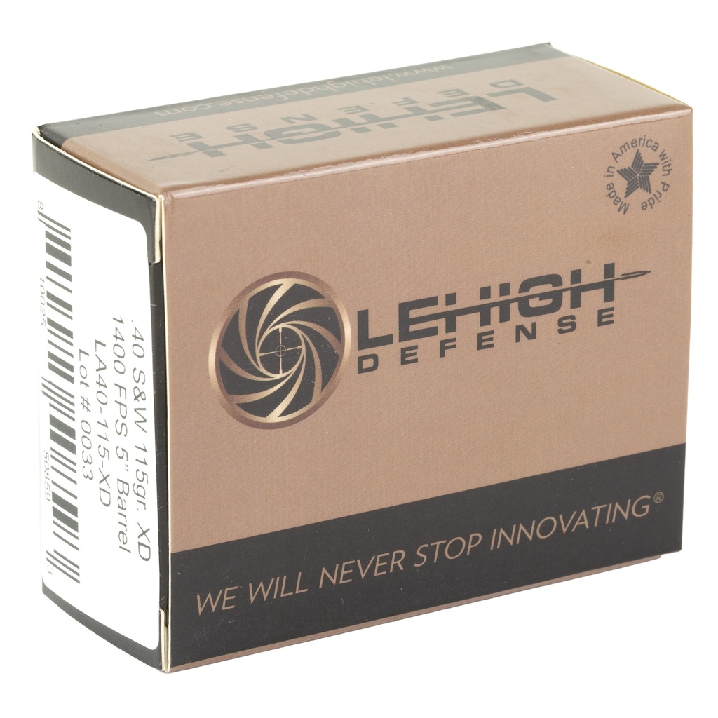LEHIGH XTRM DFNS .40S&W 115GR 20/200 1