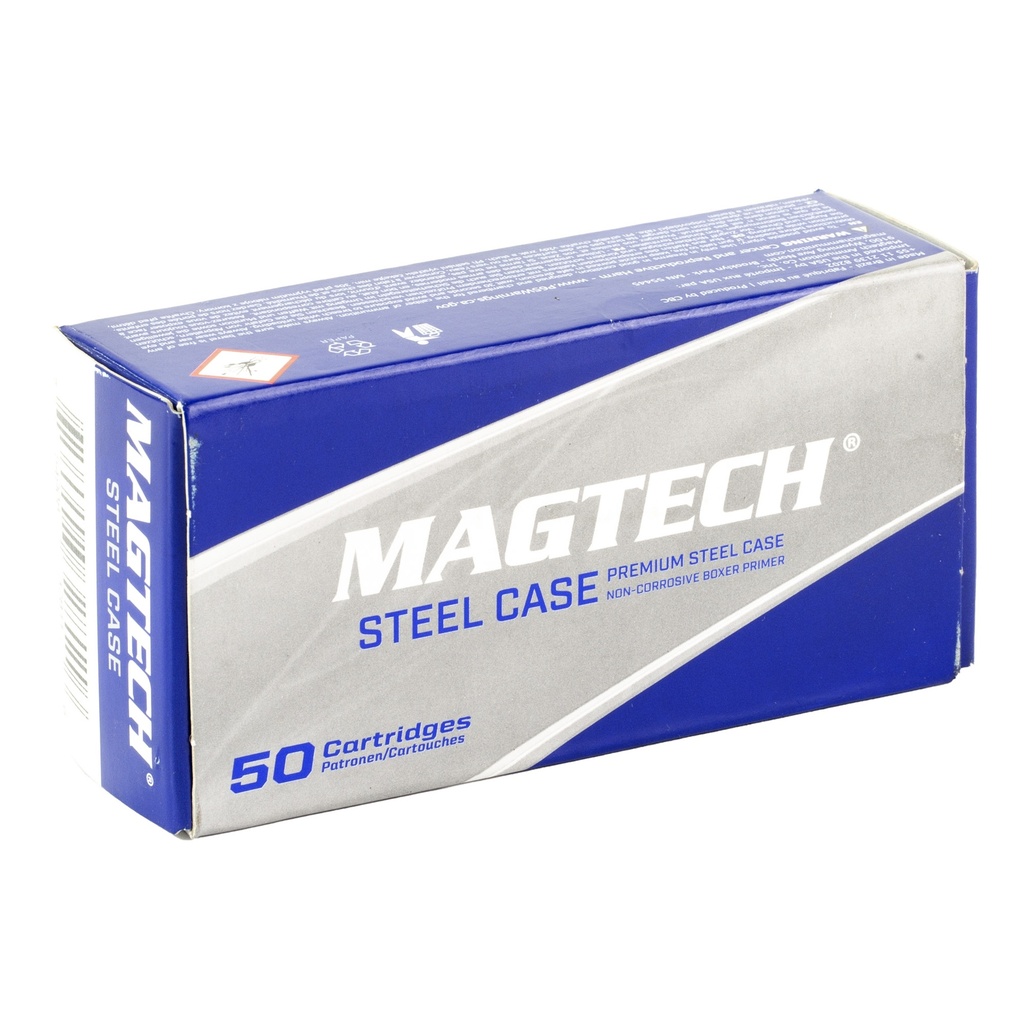 MAGTECH 9MM 115GR FMJ STEEL 50/1000 1