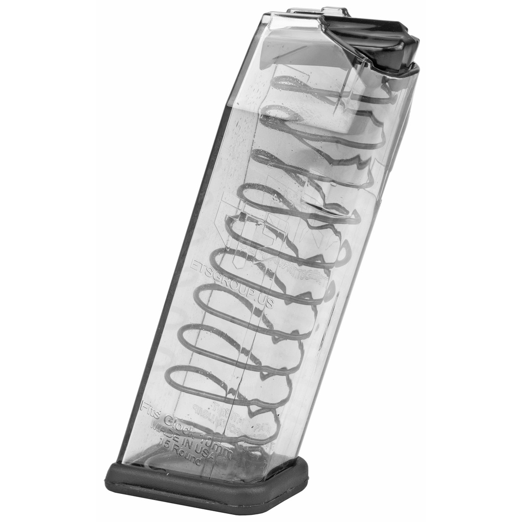 Elite Tactical Systems Group ETS MAG FOR GLK 20/29 10MM 15RD CLR 1