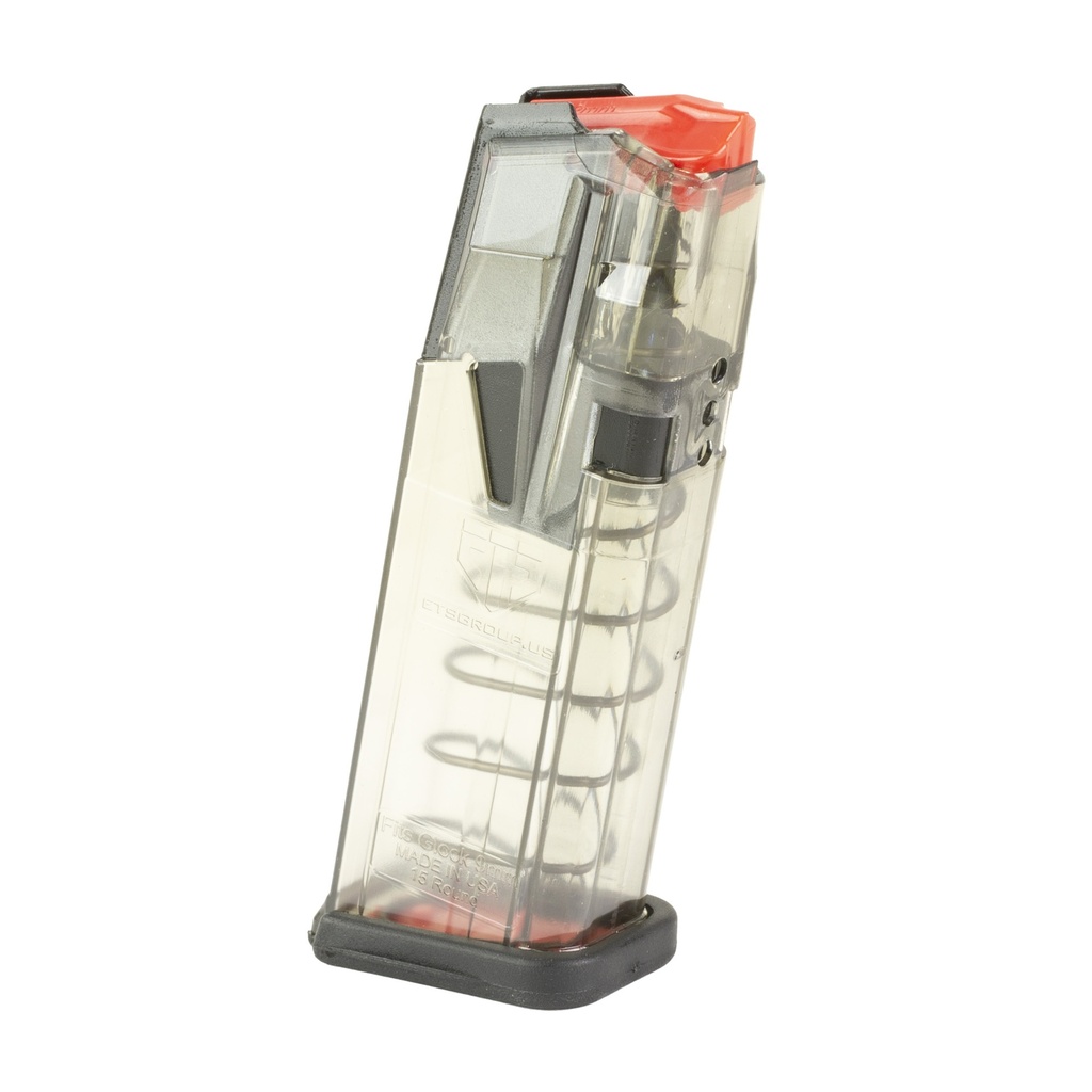 Elite Tactical Systems Group ETS MAG OMEGA FOR GLK 19/26 9MM 15RD 1