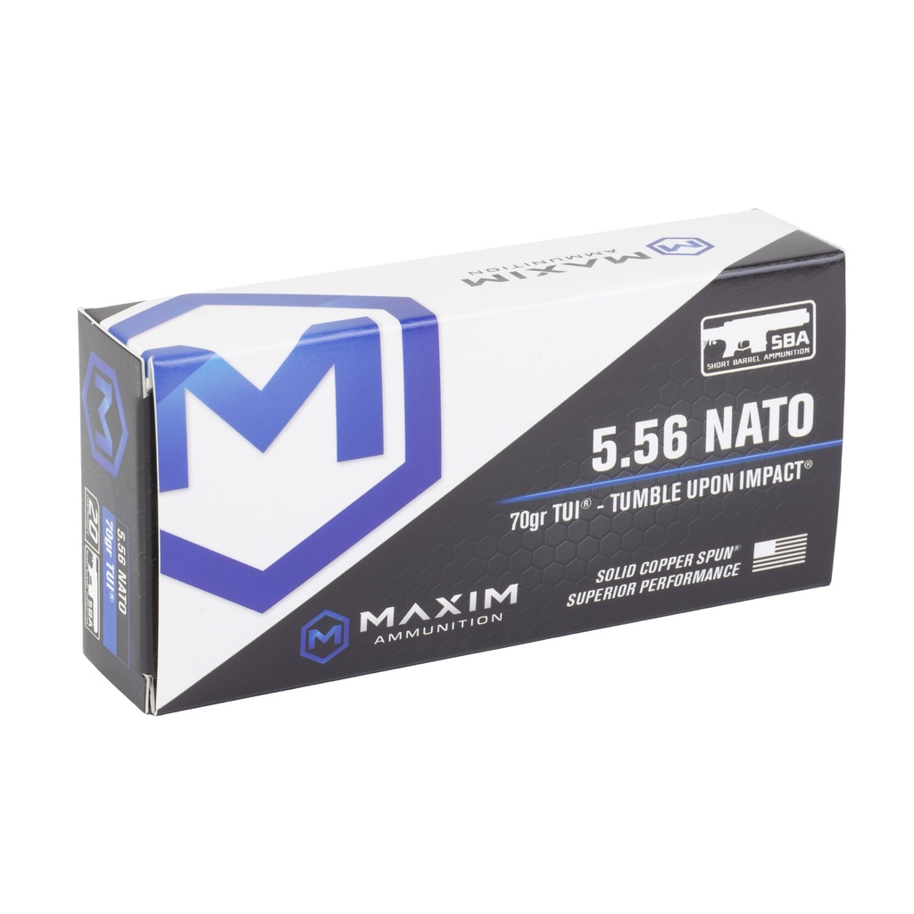 MAXIM 5.56NATO 70GR TUI SBA 25/625 1