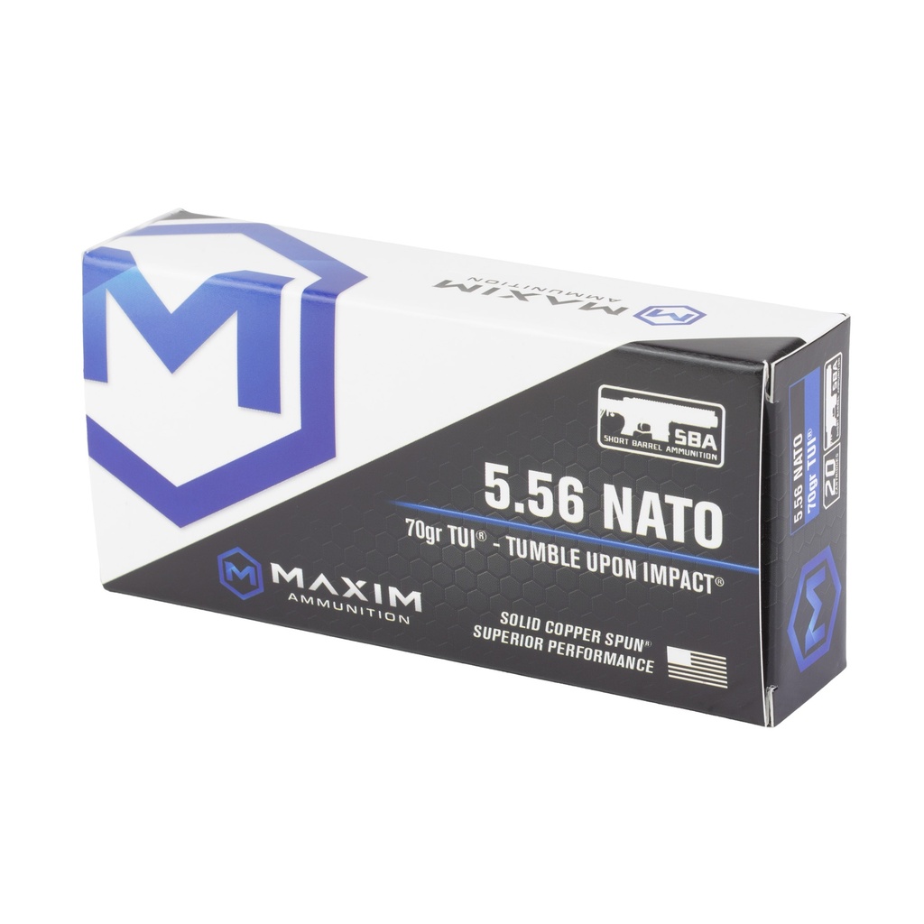 MAXIM 5.56NATO 70GR TUI SBA 25/625 2