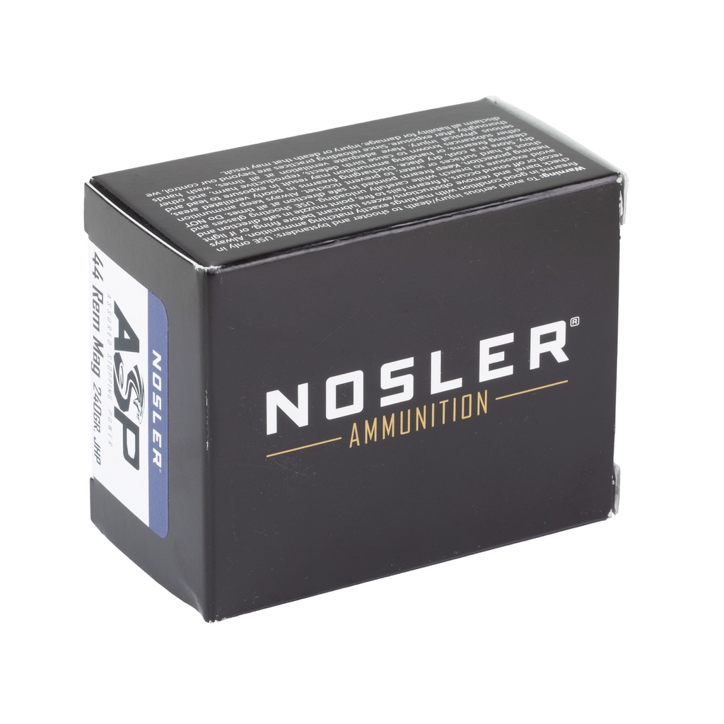 NOSLER ASP 44 MAG 240GR JHP 20/400 1