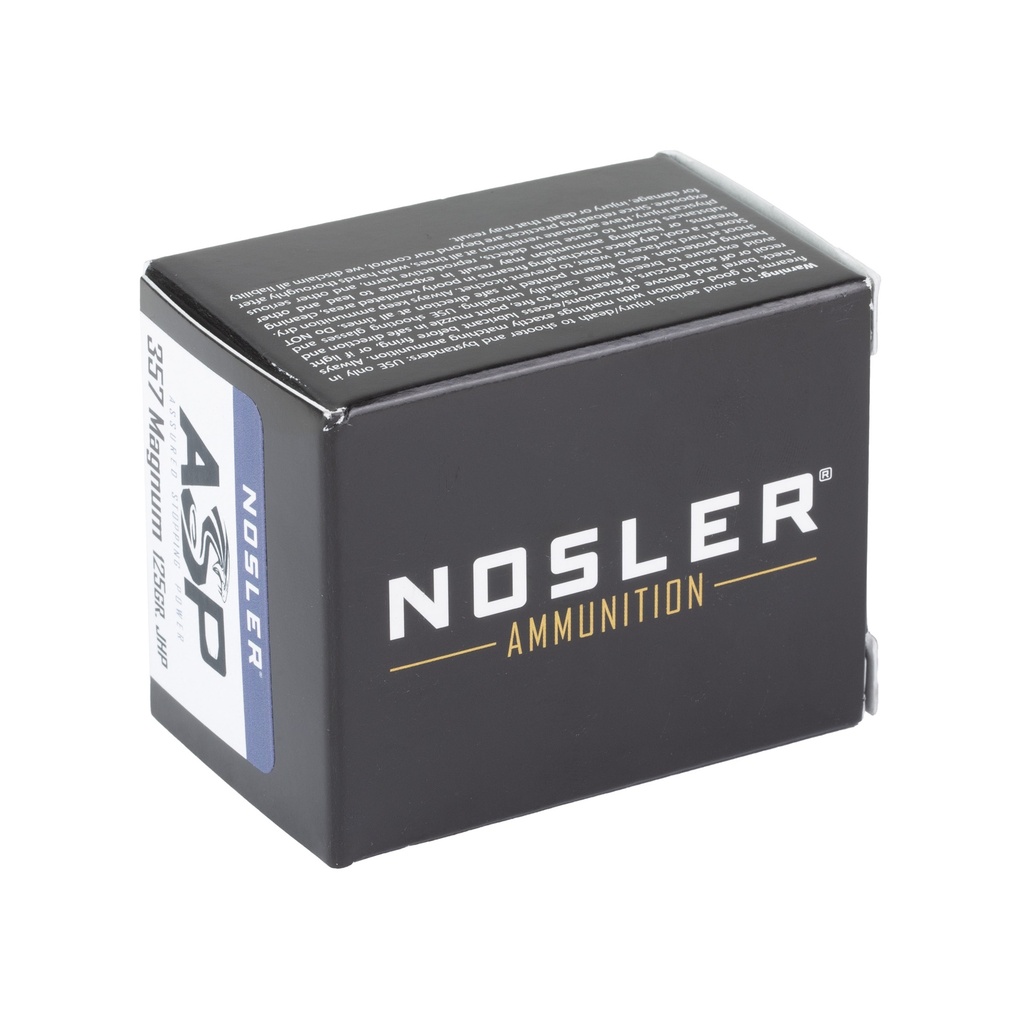 NOSLER ASP 357MAG 125GR JHP 20/400 1