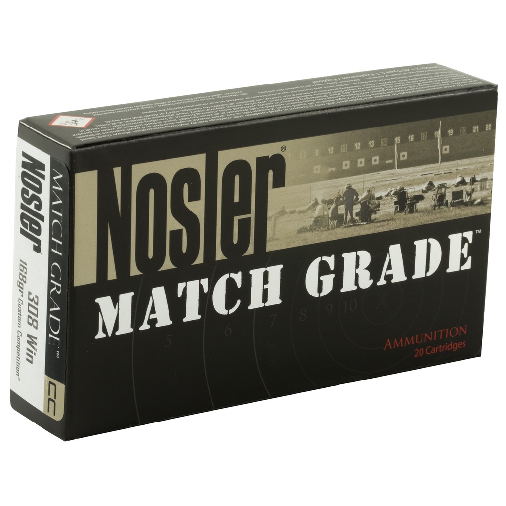 NOSLER 308WIN 168GR CC 20/200 1
