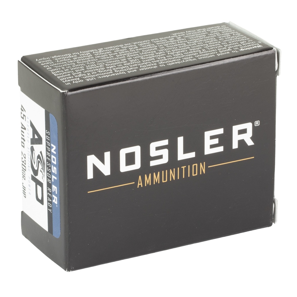 NOSLER ASP 45ACP 230GR HG JHP 20/400 1