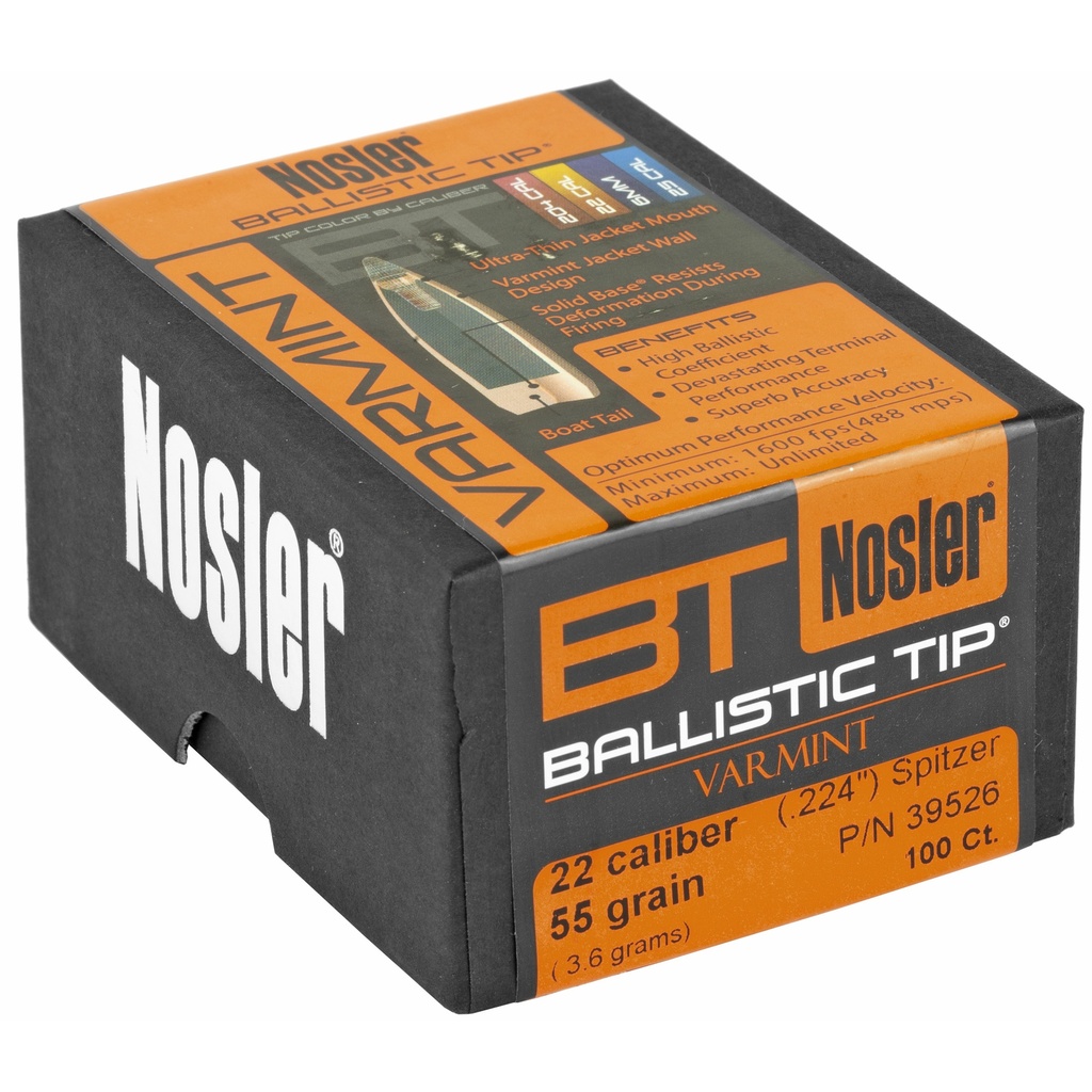 NOSLER 22 CAL 55GR 100CT 1