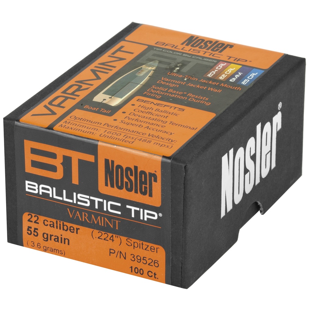NOSLER 22 CAL 55GR 100CT 2