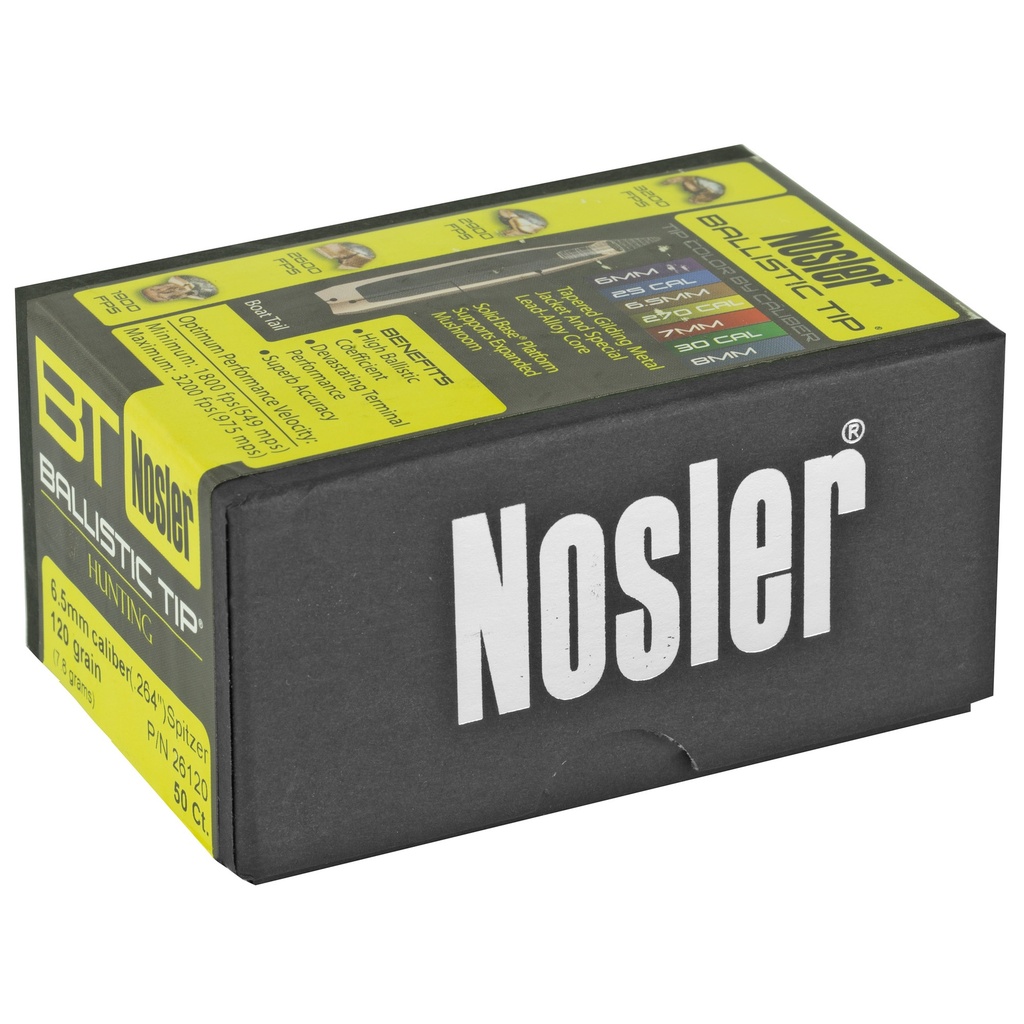 NOSLER 6.5MM 120GR 50CT 1
