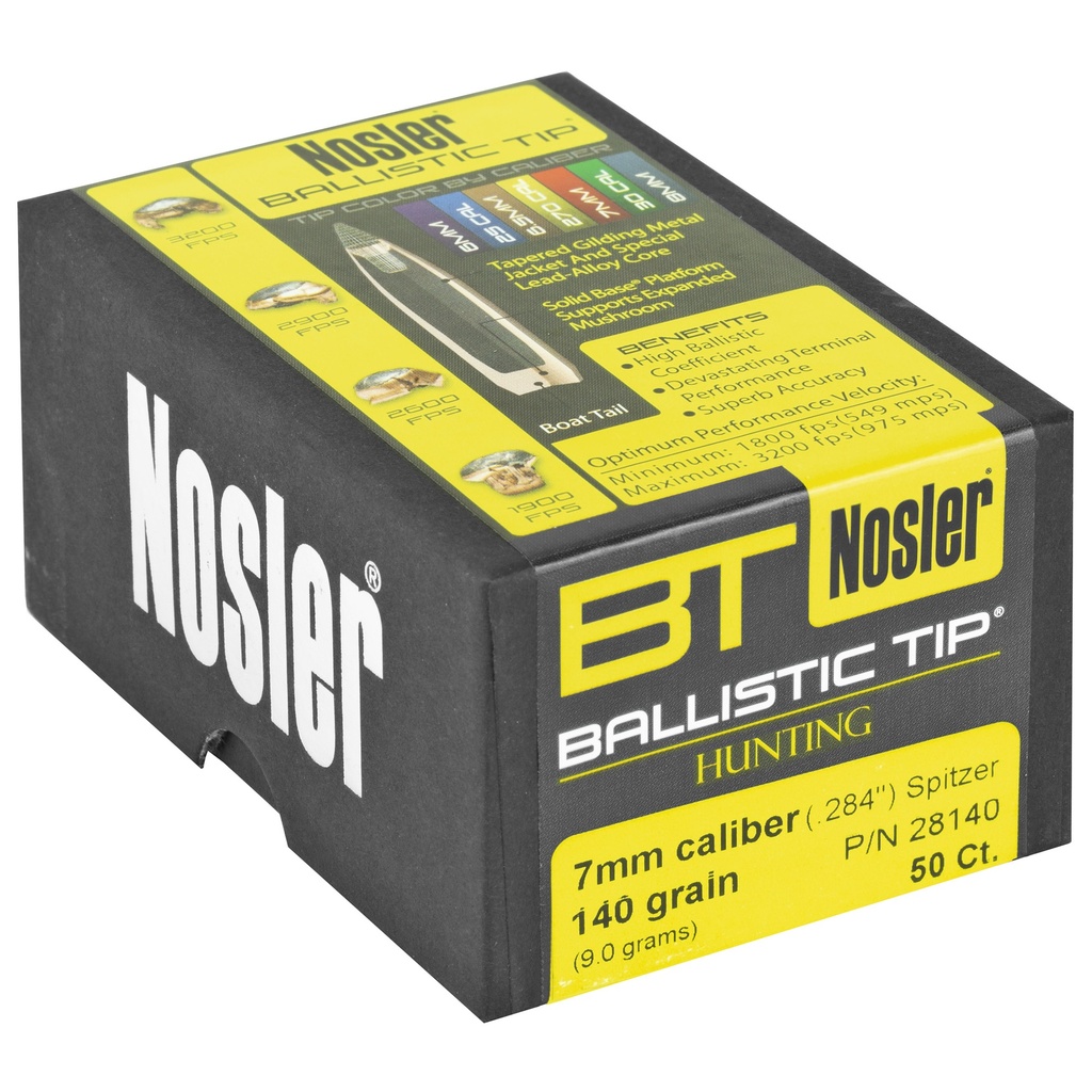NOSLER 7MM 140GR BALLISTIC TIP 50CT 1