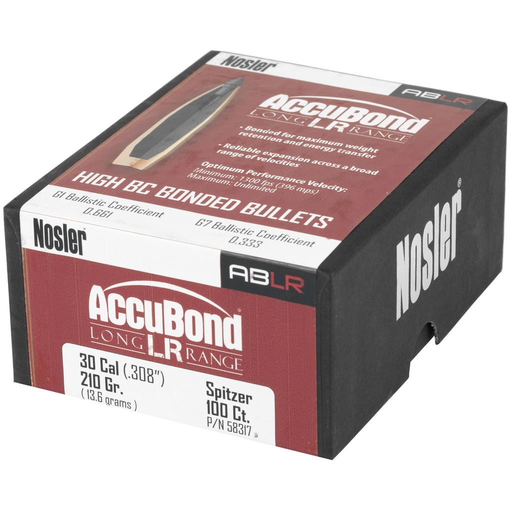 NOSLER ABLR 30 CAL 210GR SP 100CT 2
