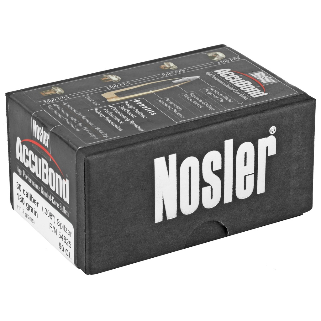 NOSLER 30 CAL 180GR ACCUBOND 50CT 1