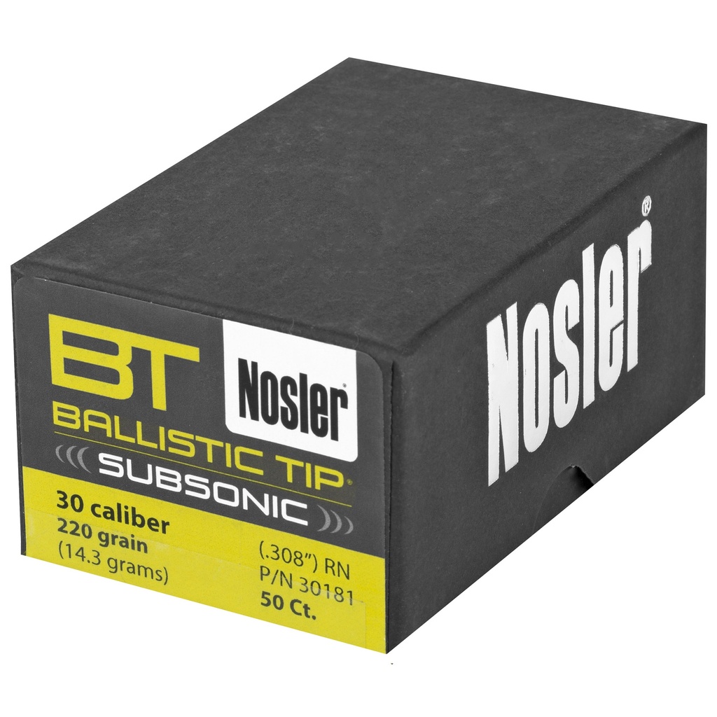 NOSLER 30 CAL 220GR 50CT 2