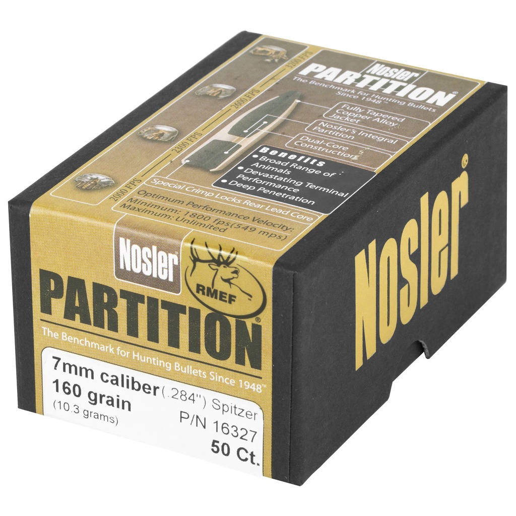 NOSLER 7MM 160GR SP PARTITION 50CT 2