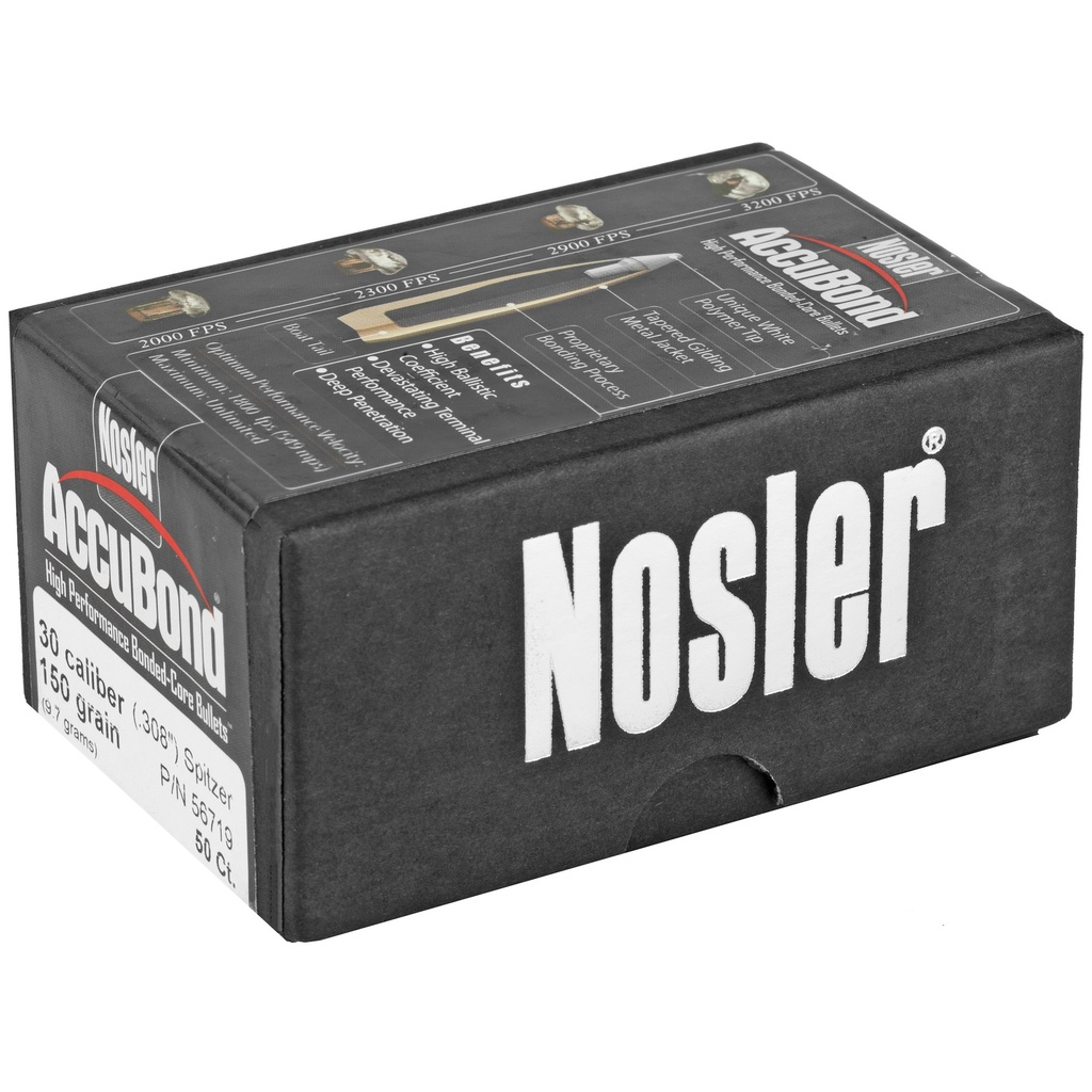 NOSLER 30 CAL 150GR ACCUBOND 50CT 1