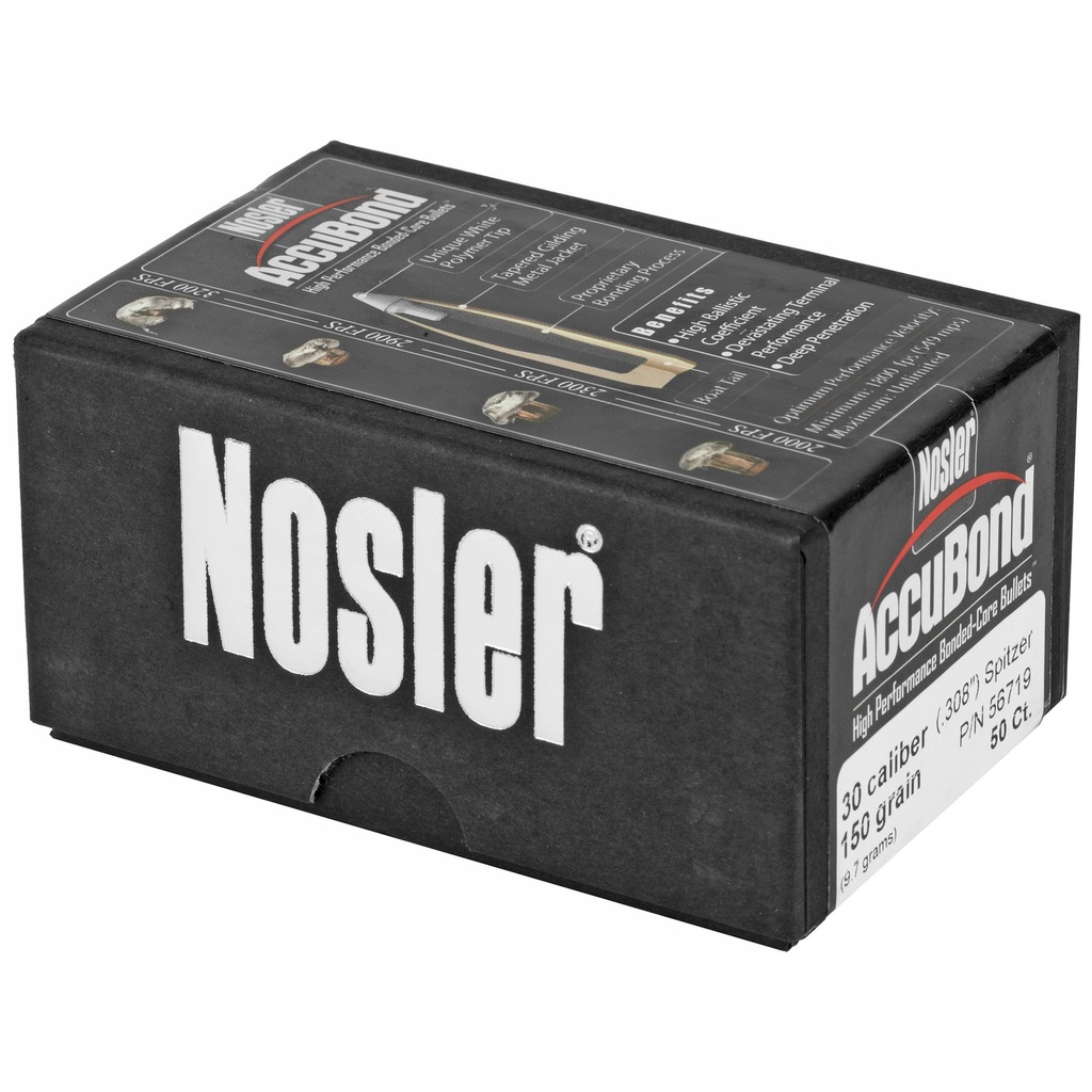 NOSLER 30 CAL 150GR ACCUBOND 50CT 2