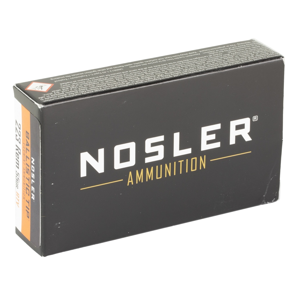 NOSLER 223 REM 55GR BT 20/200 1