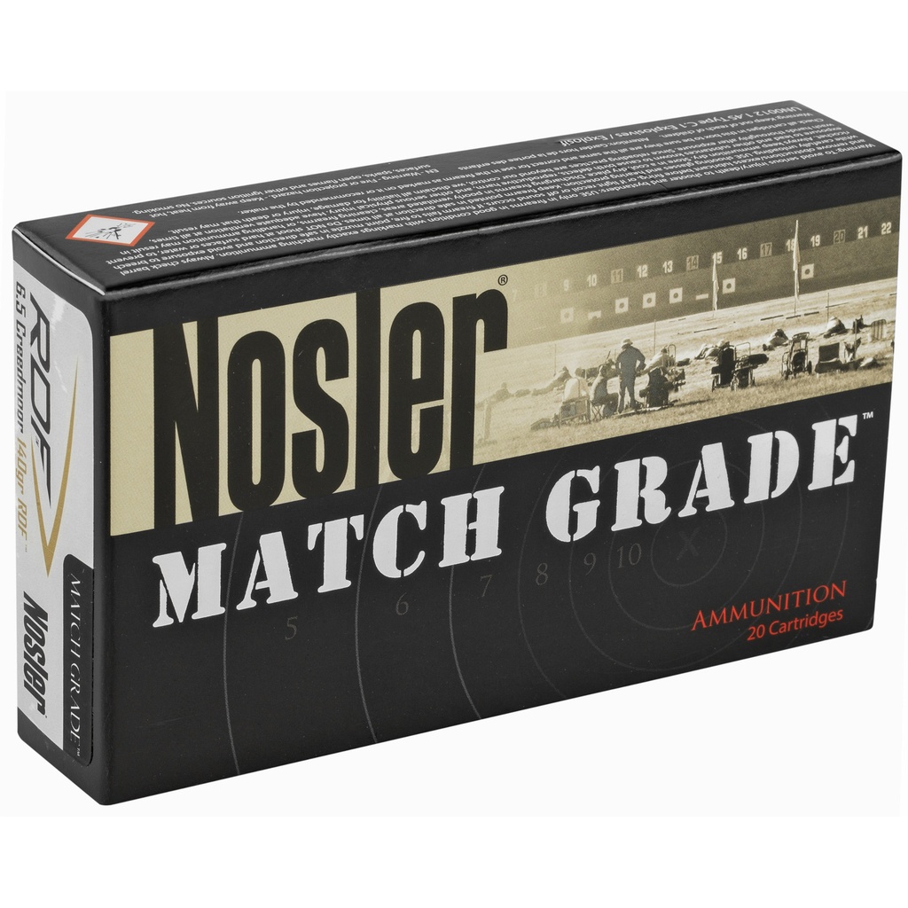 NOSLER 6.5CM 140GR RDF HPBT 20/200 1