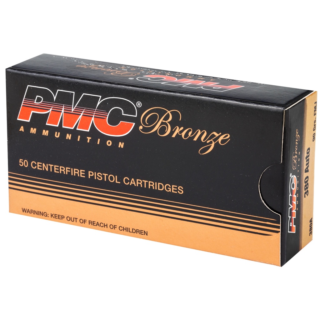 PMC BRNZ 380ACP 90GR FMJ 50/1000 2