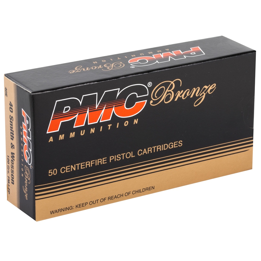 PMC BRNZ 40SW 180GR FMJ FP 50/1000 1