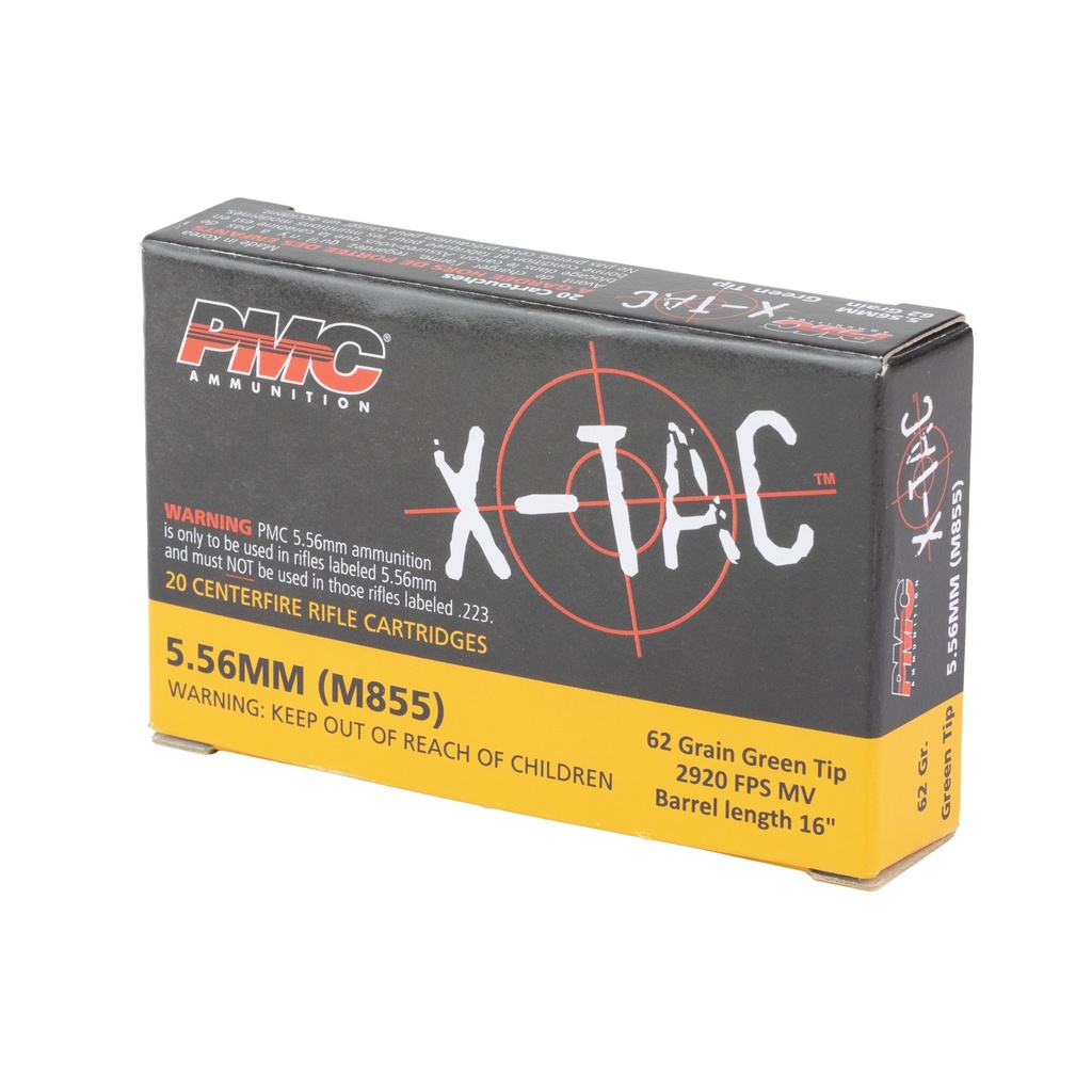PMC XTAC 5.56 62GR GT M855 20/1000 2