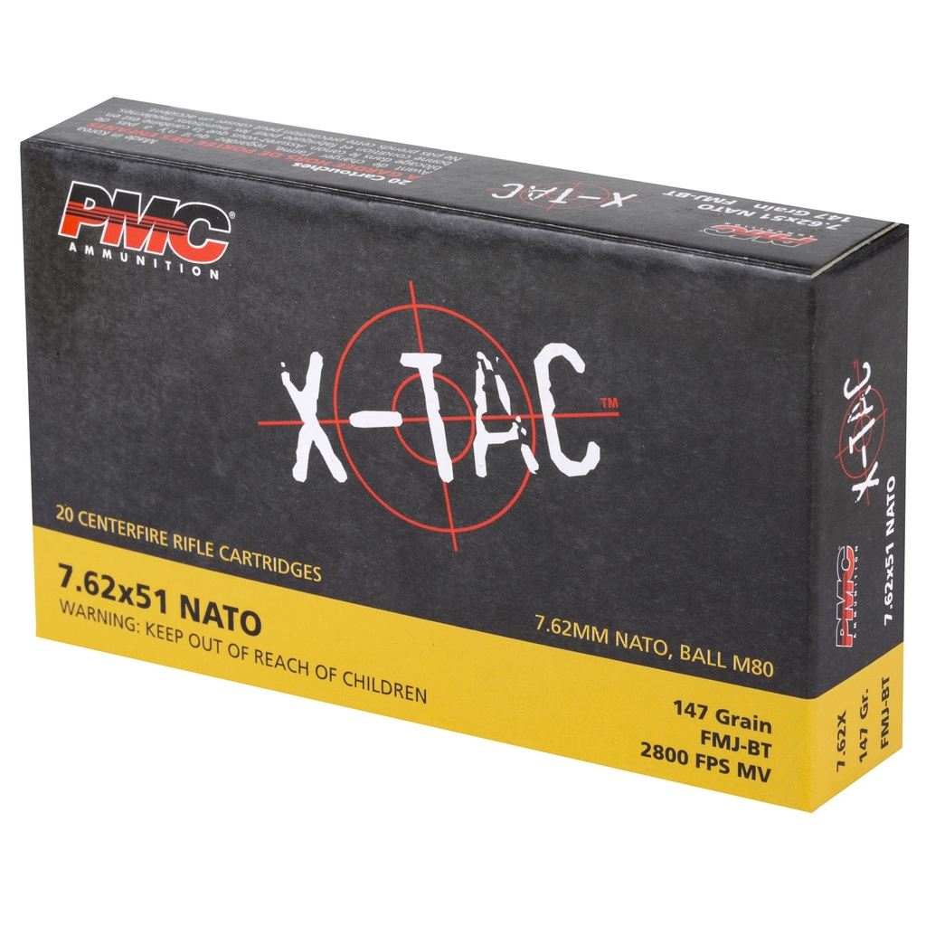PMC XTAC 762NATO 147GR FMJ BT 20/500 2